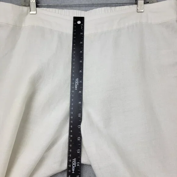 Eileen Fisher Cream Ankle Pants - Picture 4 of 8
